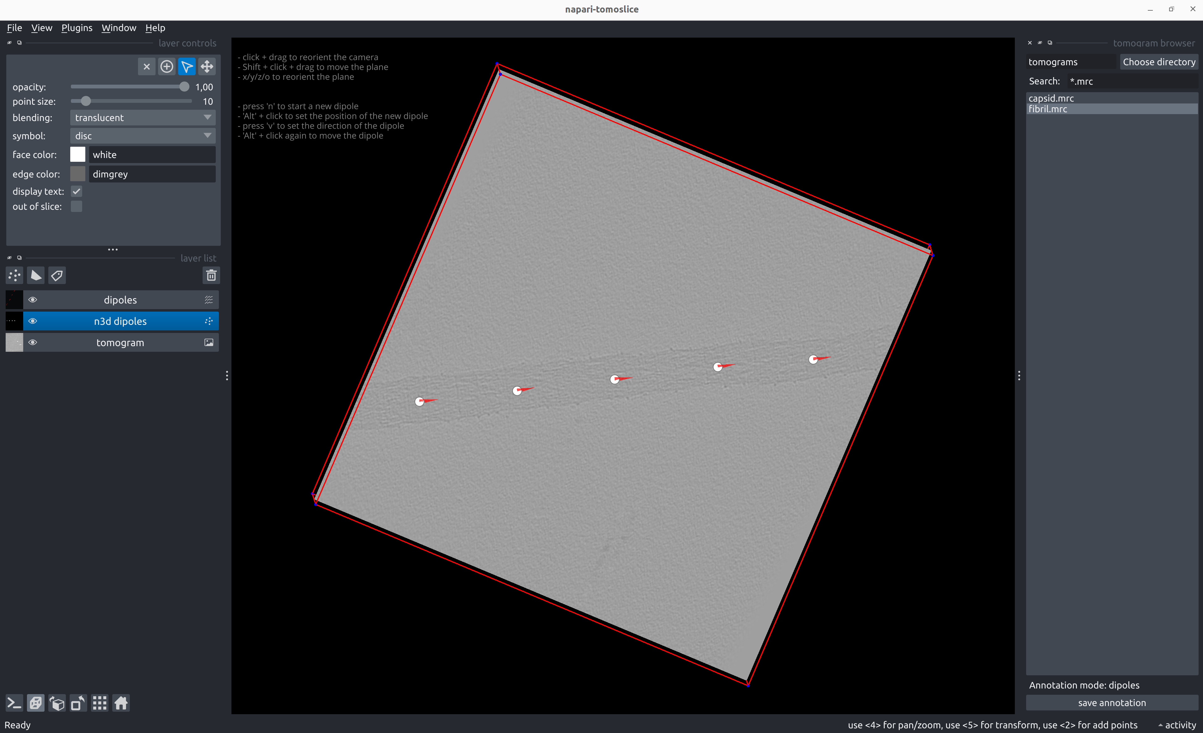 Dipole annotation